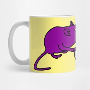 Purple Rat Holding an Easter Egg Mug